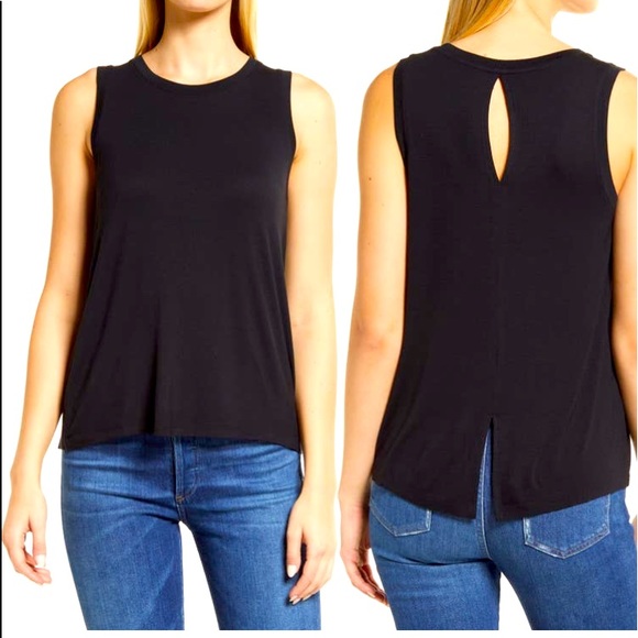 Halogen Tops - *****Like New***** Halogen, Crew Neck Hi-low Tank